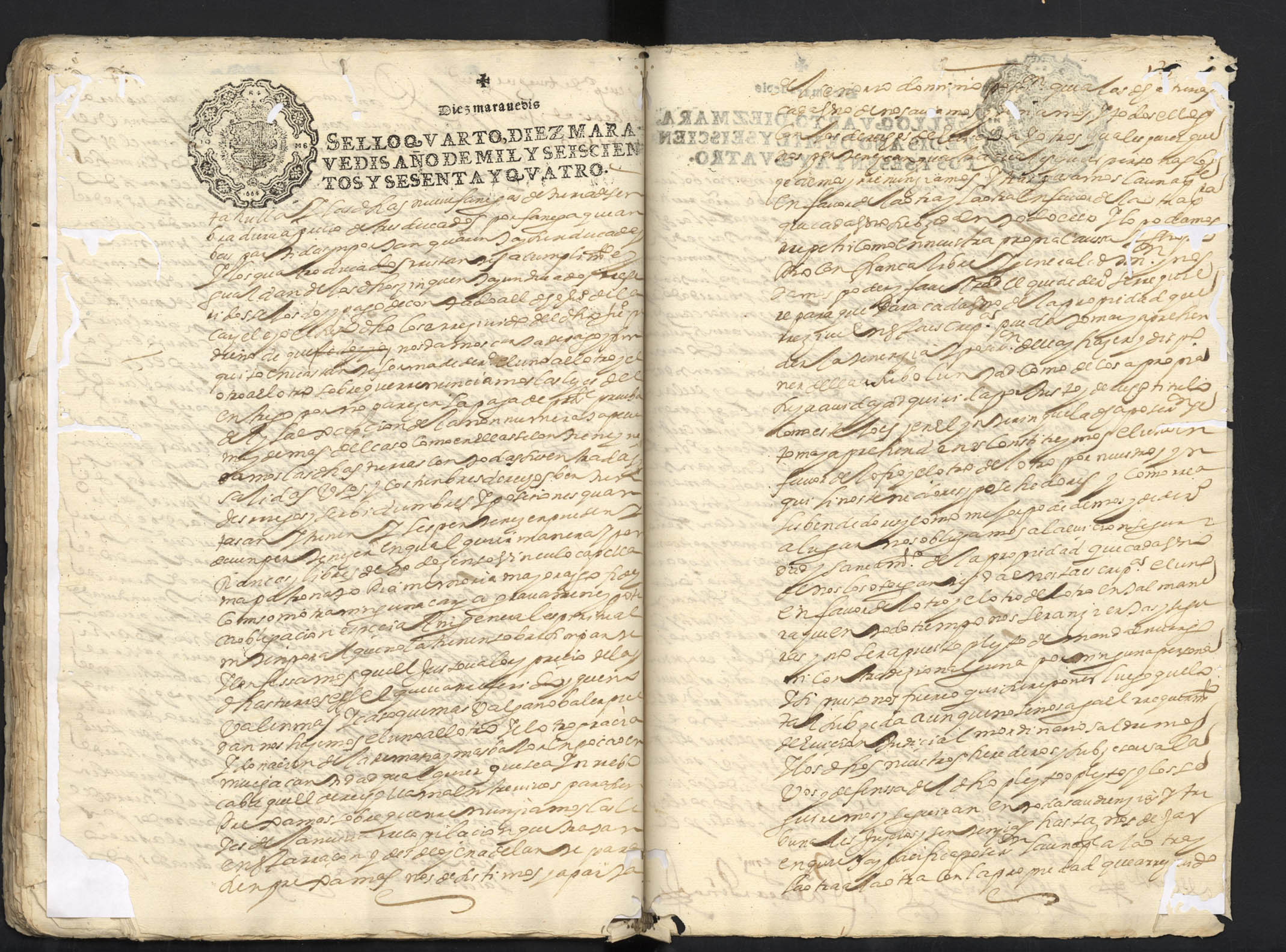 Registro de Pedro Alcázar Peña, Murcia de 1664-1665.